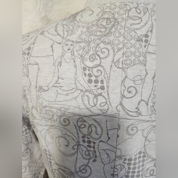 Lululemon RARE Vine Print Jacket Size 6 Yoga Poses Athletic Full Zip Fitness - Picture 7 of 12